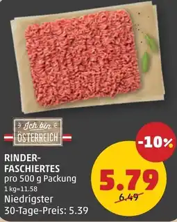 PENNY Rinder- faschiertes Angebot