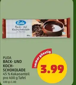 PENNY Puda back- und koch- schokolade Angebot