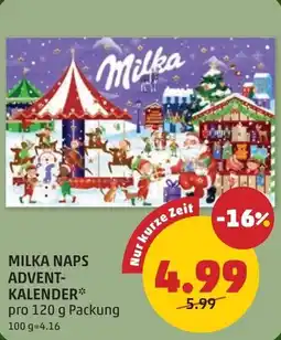 PENNY Milka naps advent- kalender Angebot