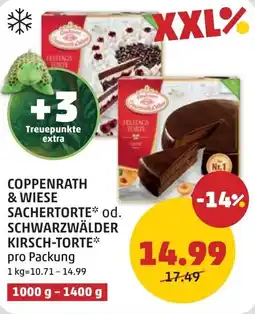 PENNY COPPENRATH & WIESE SACHERTORTE od. SCHWARZWÄLDER KIRSCH-TORTE Angebot