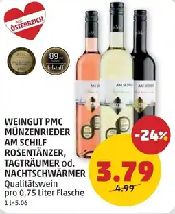 PENNY Weingut pmc münzenrieder am schilf rosentänzer, tagträumer od. nachtschwärmer Angebot