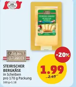 PENNY Steirischer bergkäse Angebot