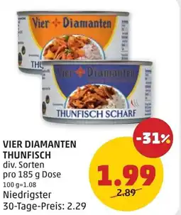 PENNY Vier diamanten thunfisch Angebot