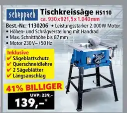 Norma TISCHKREISSÄGE HS110 Angebot