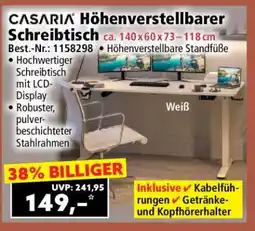 Norma CASARIA Höhenverstellbarer Schreibtisch Angebot