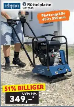 Norma Scheppach Rüttelplatte HP1200S Angebot