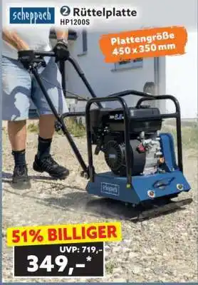 Scheppach Rüttelplatte HP1200S