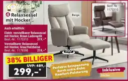 Norma Relaxsessel mit Hocker Angebot