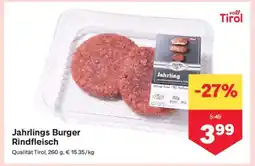MPreis Jahrlings Burger Rindfleisch Angebot