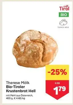 MPreis Therese Mölk Bio-Tiroler Krustenbrot Hell Angebot
