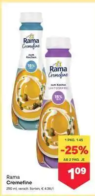 MPreis Rama Cremefine Angebot