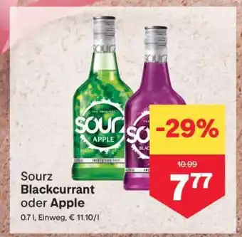 MPreis Sourz Blackcurrant oder Apple Angebot