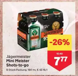 MPreis Jägermeister Mini Meister Shots-to-go Angebot