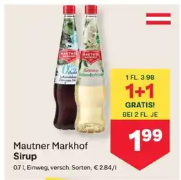 MPreis Mautner Markhof Sirup Angebot