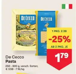 MPreis De Cecco Pasta Angebot