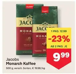 MPreis Jacobs Monarch Kaffee Angebot
