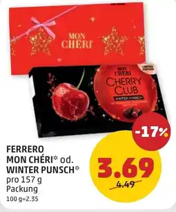PENNY Ferrero mon chéri od. winter punsch Angebot