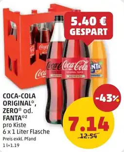 PENNY Coca-cola original, zero od. fanta Angebot