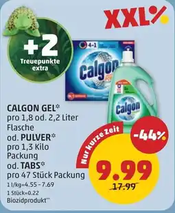 PENNY Calgon gel od. pulver od. tabs Angebot