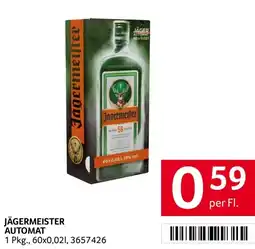 Transgourmet Jägermeister Automat Angebot