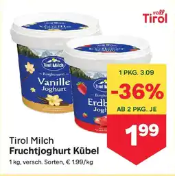 MPreis Tirol Milch Fruchtjoghurt Angebot