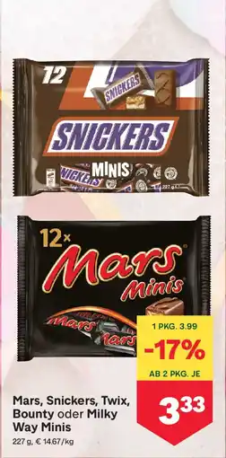 MPreis Mars Minis Angebot