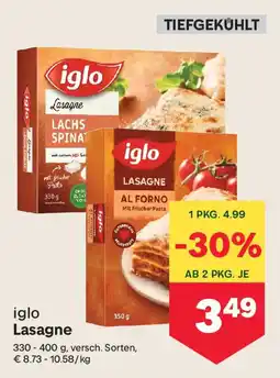 MPreis Iglo Lasagne Angebot