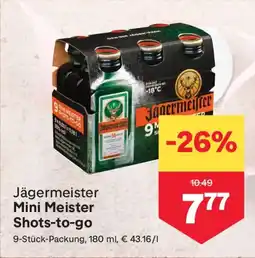 MPreis Jägermeister Mini Meister Angebot