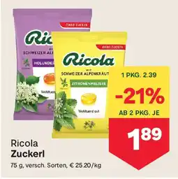 MPreis Ricola Zuckerl Angebot