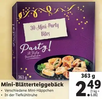 Lidl Mini-Blätterteiggebäck 363g Angebot