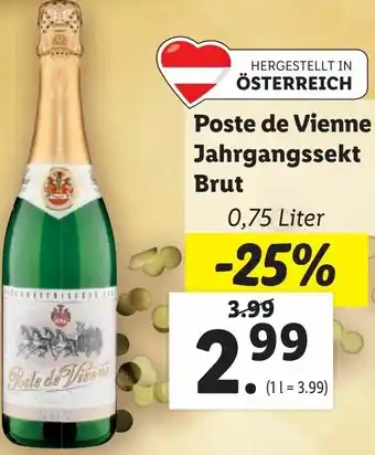 Lidl Poste De Vienne Jahrgangssekt Brut Angebot