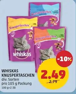 PENNY Whiskas knuspertaschen Angebot