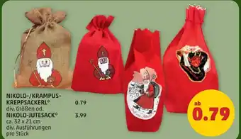 PENNY Nikolo-/krampus- kreppsackerl div. größen od. nikolo-jutesack Angebot
