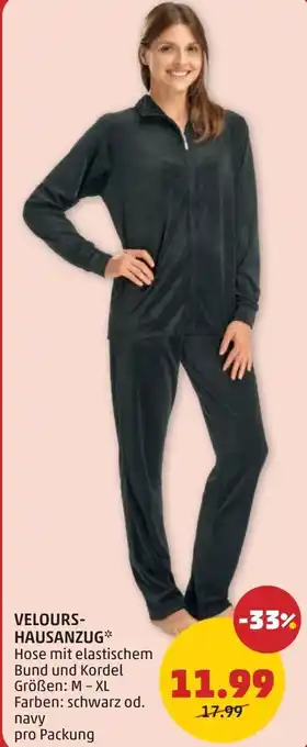 PENNY Velours- hausanzug Angebot