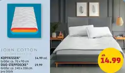 PENNY John cotton kopfkissen duo-steppdecke Angebot