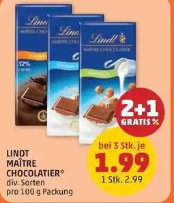 PENNY Lindt maître chocolatier Angebot