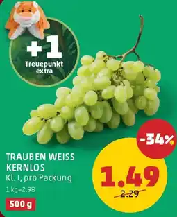 PENNY Trauben weiss kernlos Angebot