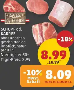 PENNY Schopf od. karree Angebot