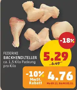 PENNY Federike backhendlteller Angebot