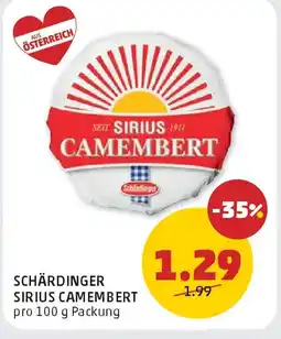 PENNY Schärdinger sirius camembert Angebot