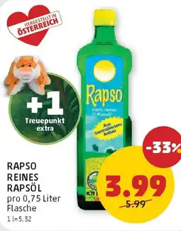 PENNY Rapso reines rapsöl Angebot