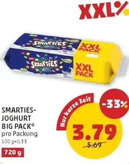 PENNY Smarties- joghurt big pack Angebot