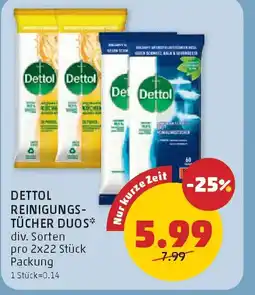 PENNY Dettol reinigungs- tücher duos Angebot