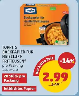 PENNY Toppits backpapier für heissluft- fritteusen Angebot