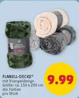 PENNY Flanell-decke Angebot