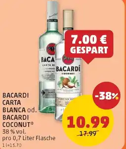PENNY Bacardi carta blanca od. bacardi coconut Angebot