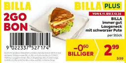 Billa Billa immer gut laugeneck mit schwarzer pute Angebot