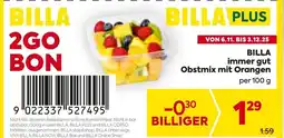 Billa Billa immer gut obstmix mit orangen Angebot