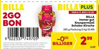 Billa immer gut knuspermüsli schoko kirsche
