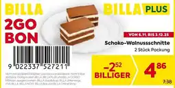 Billa Schoko walnussschnitte Angebot
